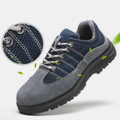 Anti slip Mens Sneakers Breathable Indestructible Safety Work Shoes Men Fitness Running Shoes Durable Comfort Footwear